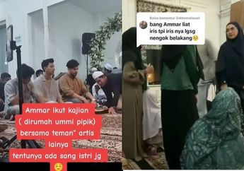 Ammar Zoni Terpantau Hadiri Pengajian Bersama sang Istri, Netizen Salfok Ekspresi Irish Bella: Kelihatan Banget...