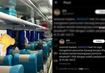 Viral Penumpang Kereta Api Eksekutif Tawang Jaya Premium Kemalingan Laptop dan Ipad, KAI Berhasil Ringkus Pelaku 
