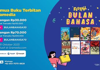Festival Bulan Bahasa di Gramedia.com, Belanja Buku dapat Potongan Hingga 70 Ribu
