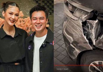 Innalillahi, Mobil Baim Wong Tabrakan hingga Penyok Parah, Kenzo Sampai Nangis Kejer usai Kejadian