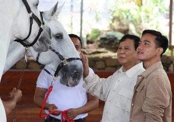 Kompak Kenakan Kemeja Biru, Prabowo Subianto dan Gibran Rakabuming Raka Daftarkan Diri sebagai Capres-Cawapres