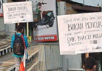 Dituduh Guru Nyolong Duit Rp 66 Ribu, Anak Yatim di Wonogiri Protes Bawa Poster Sambil Jalan Kaki: Demi Allah Aku Bukan Pencuri