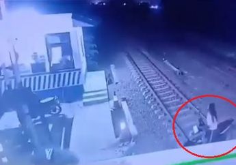 Detik-detik Petugas Berhasil Selamatkan Nyawa Wanita yang Bunuh Diri di Tengah Rel Kereta Api Pemalang, Aksi Heroiknya Diacungi Jempol