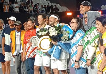 Raffi Ahmad Libas Habis Taufik Hidayat di Pertandingan Tenis The Juara