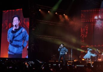 Suara Hampir Habis, Ariel NOAH Totalitas Hibur Penonton Konser Puncak di BCIS Ancol