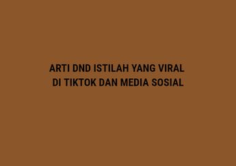 Bahasa Gaul Kerap Dipakai Anak Muda, Ini Dia Arti DND yang Sedang Viral di TikTok dan X
