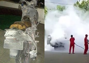 Remaja Nyalakan Korek Api saat Isi Bensin, SPBU Terbakar Hingga Hanguskan Motor