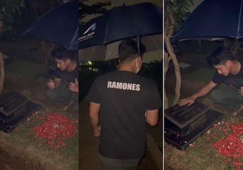 Bukan Raffi Ahmad, ini Artis yang Selalu Kunjungi Makam Olga Syahputra, Rela Terjang Hujan dan Petir!