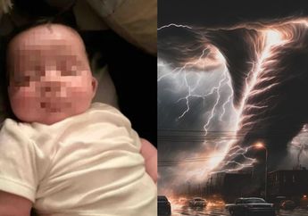Bak Mukjizat! Bayi 4 Bulan Ini Terbang Tertiup Angin Puting Beliung, Ibu Sujud Syukur Temukan Anaknya Nyangkut di Dahan Pohon
