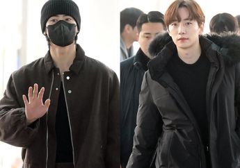 Cha Eunwoo ASTRO dan Lee Junho 2PM Berangkat ke Jakarta untuk Golden Disc Awards 2024, Pengawalannya Ketat Banget!
