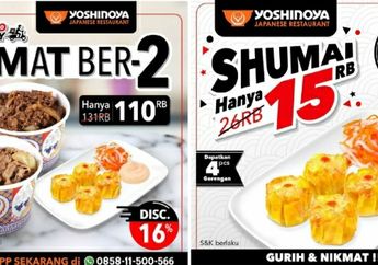 Serbu Promo Yoshinoya Hari Ini, Ada Paket Hemat Makan Berdua Cuma Rp 100 Ribuan
