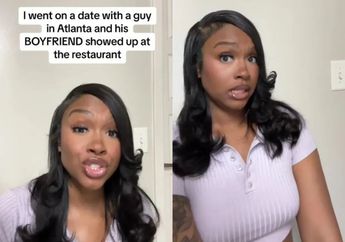 Kencan Sama Gebetan Cowok, Wanita Ini Malah Apes Lihat Pria Incarannya Dilabrak dan Bertengkar dengan Pacar Sejenisnya!