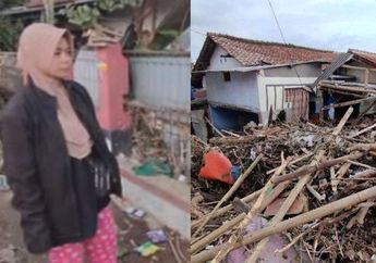 Pilu, Wanita Driver Ojol Ini Berusaha Cari Motornya yang Terbawa Arus Banjir di Bandung hingga Bongkar Tumpukan Sampah