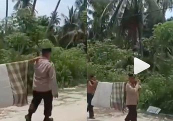 Viral, Aksi Heroik Bripka Heru Jalan 3 Kilometer Tandu Ibu yang Hendak Melahirkan Tuai Pujian