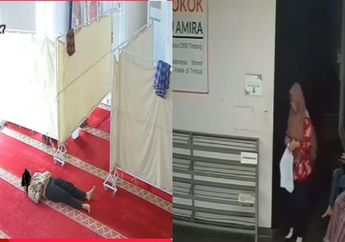 Astagfirullah, Bukannya Shalat, Emak-emak Ini Justru Nekat Curi HP Orang di Musala RS, Aksi Nakalnya Terekam CCTV