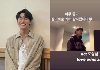 Jiwa Fanboy Meronta, Doyoung NCT Menggila Setelah Tahu Idolanya Merespons dan&nbsp;Beri Pesan Manis atas Cover Lagunya