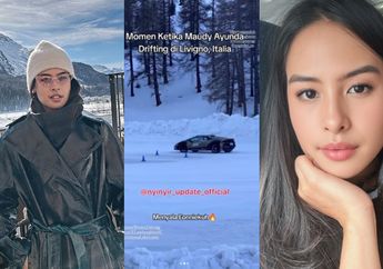 Sangarnya Maudy Ayunda saat Ngedrift di Atas Es Pakai Lamborghini, Aksi Istri Jesse Choi di Italia Ini Bikin Heboh!
