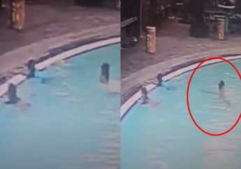 Rekeman CCTV Detik-Detik Anak Tamara Tyasmara Diduga Sengaja Ditenggelamkan, YA Manfaatkan Situasi Sepi