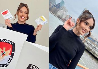 Cinta Laura Terpantau Antusias Ikut Nyoblos Meski Sedang Berada di New York saat Pemilu 2024