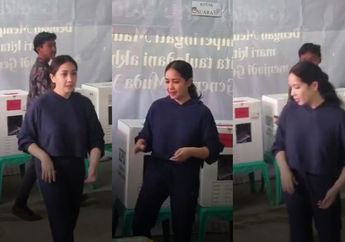 OOTD Nagita Slavina Saat Nyoblos di TPS, Istri Sultan Andara Tampil Sederhana