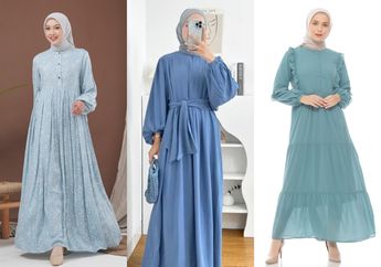 3 Rekomendasi Dress Biru Kekinian untuk Baju Lebaran 2024 dengan Harga Rp100 Ribuan
