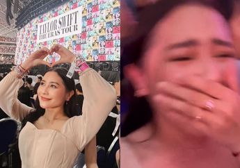 Cegil Mode On, Prilly Latuconsina Histeris hingga Nangis saat Nonton Konser Taylor Swift di Singapura