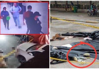 Heboh, Penampakan Aneh di TKP Sekeluarga Tewas Bunuh Diri Lompat dari Apartemen Penjaringan, Terdapat Buket Bunga di Dekat Darah Korban