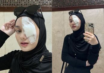 Innalillahi, Dinda Hauw Muncul dengan Satu Mata Diperban, Keluhkan Benjolan Sejak Awal Ramadan