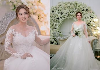 Masya Allah, Cantiknya Dewi Perssik Kenakan Gaun Pengantin, Paras Awet Mudanya Curi Perhatian