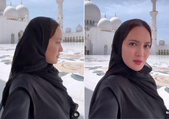 Shandy Aulia Kenakan Kerudung di Masjid dan Tulis Lafadz Allah, Mualaf?