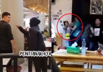 Video Istri Pergoki Suami Selingkuh di Cafe, Tampar Pakai Nampan Sampai Jambak Rambut Pelakor
