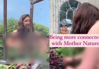 Wanita ini Punya Kebiasaan Nyeleneh Berkebun Tanpa Sehelai Pakaian, Alasannya Bikin Geleng-geleng Kepala
