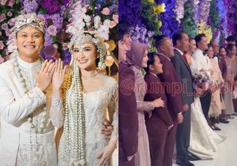Gak Main-main, Resepsi Pernikahan Rizky Febian dan Mahalini Raharja Dihadiri&nbsp;Presiden RI bersama Ibu Negara