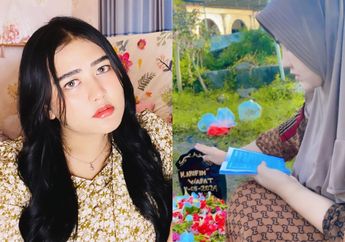 Sekarang Hanya Bisa Kirim Doa, Ini Ungkapan Kesedihan Adik Via Vallen di Pusara sang Ayah