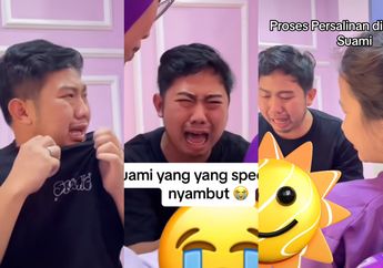 Viral Suami Nangis Kejer Saat Dampingi Istri Melahirkan, Baju Sampai Penuh Ingus