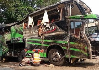 Misteri Kecelakaan Bus SMK Lingga Kencana di Ciater Subang Terungkap, Polisi Temukan Kejanggalan Ini hingga Sopir Ditetapkan Jadi Tersangka