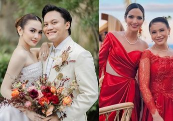 Glamornya Nia Ramadhani saat Jadi Bridesmaid di Pernikahan Rizky Febian dan Mahalini di Bali, Tampil Seksi Pakai Gaun Jingga Mentereng!