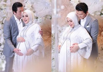 Masya Allah, Syahrini Hamil 7 Bulan, Aura Keibuan Terpancar Saat Pamer Baby Bump