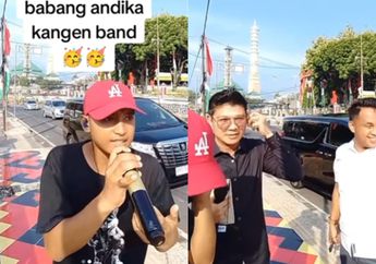 Hoki Seumur Hidup Kepakai, Pengamen Ini Kaget Bukan Main Didatangi Andhika Babang Tamvan saat Nyanyi di Pinggir Jalan