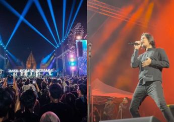 Dewa 10 feat Virzha Tutup Prambanan Jazz Festival #10, Penonton Tumpah Ruah Nyanyi Bareng Hits Legendaris