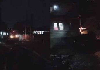 Innalillahi, Mobil Avanza Ditabrak Kereta di Bogor, Terseret Sejauh 200 Meter