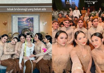 Gaya Cetar Artis yang Jadi Bridesmaid Pernikahan Aaliyah Massaid dan Thariq Halilintar, Anggun Berkebaya