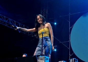 Mahalini Kembali Ceria Manggung di Social Chic 2024, Parasnya Dipuji Makin Cantik