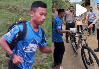Alhamdulillah, Sosok Siswa SMA di Jember yang Harus Lari 5 Km ke Sekolah Kini Dapat Sepeda