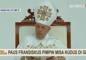 Momen Paus Fransiskus Pimpin Misa Akbar di Gelora Bung Karno