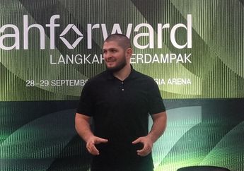 Tiba di Jakarta, Ini Jawaban Khabib Nurmagomedov Saat Ditanya Makanan Indonesia Favoritnya