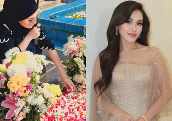 Bersimpuh di Makam sang Keponakan, Ayu Ting Ting Nangis hingga Minta Maaf saat 40 Hari Meninggalnya Baby Zoltan: Maafin Bunda....