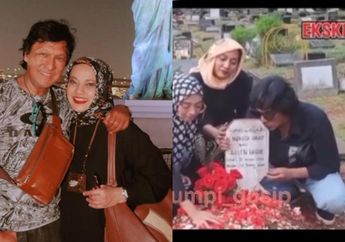 Datangi Makam Marissa Haque, Ikang Fawzi Masih Tak Rela, Peluk Erat Nisan sang Istri yang Mendadak Berpulang