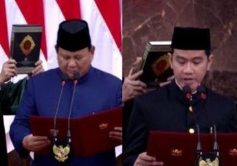 Sah! Detik-detik Prabowo dan Gibran Rakabuming Ucapkan Sumpah Jabatan saat Dilantik Jadi Presiden dan Wakil Presiden RI 2024-2029