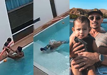 The Real Papa Siaga! Detik-detik Vincent Verhaag Selamatkan Baby Don yang Tercebur di Kolam Renang, Aksi Suami Jedar Panen Pujian